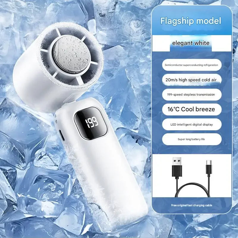 Xiaomi 2025 Rechargeable Portable Turbo Fan - Dual-Purpose Air Conditioner White