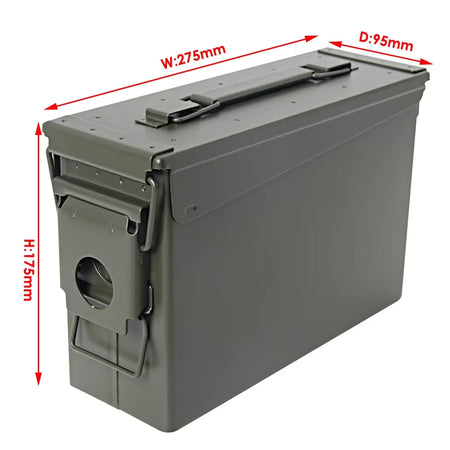 Ammo 30 Cal Metal Ammo Can - Waterproof Storage Box