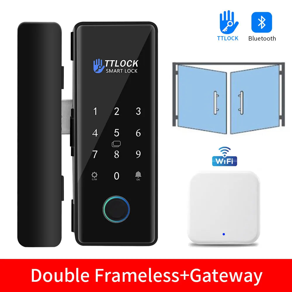 K190SJ-TTO TTLOCK APP Glass Door Lock &ndash; Biometric Access K190SJ-2-less-G2