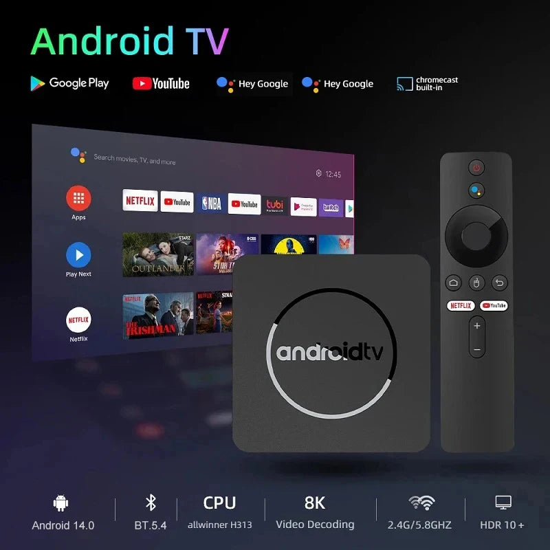 Android14 TV Box Q10 Allwinner H313 &ndash; 8K HDR And Dual WiFi
