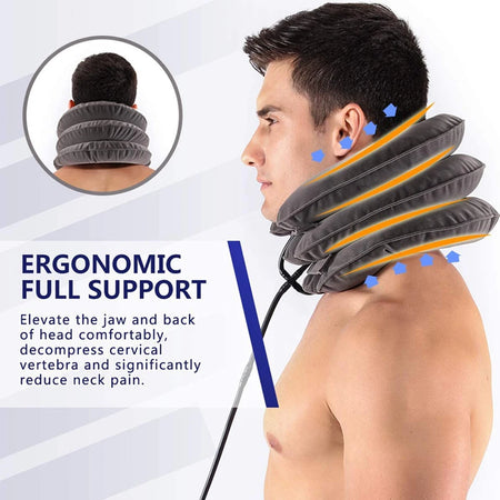 Neck Support Cushion &ndash; Inflatable Cervical Traction for Pain Relief