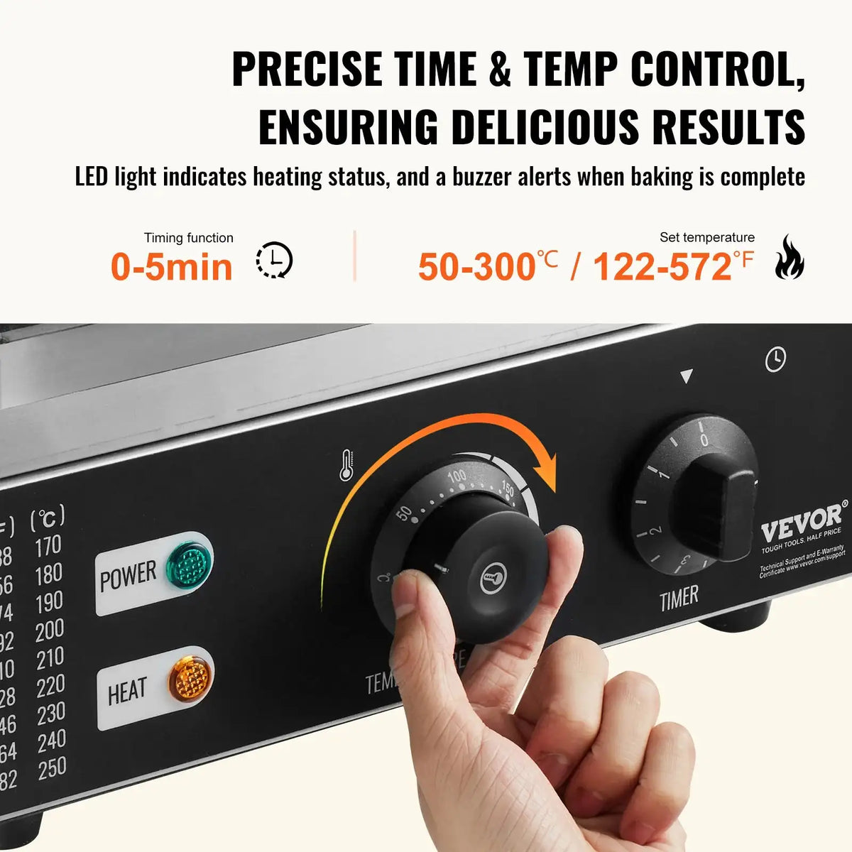 Six Twelve Hole Electric Donut Maker Nonstick Surface