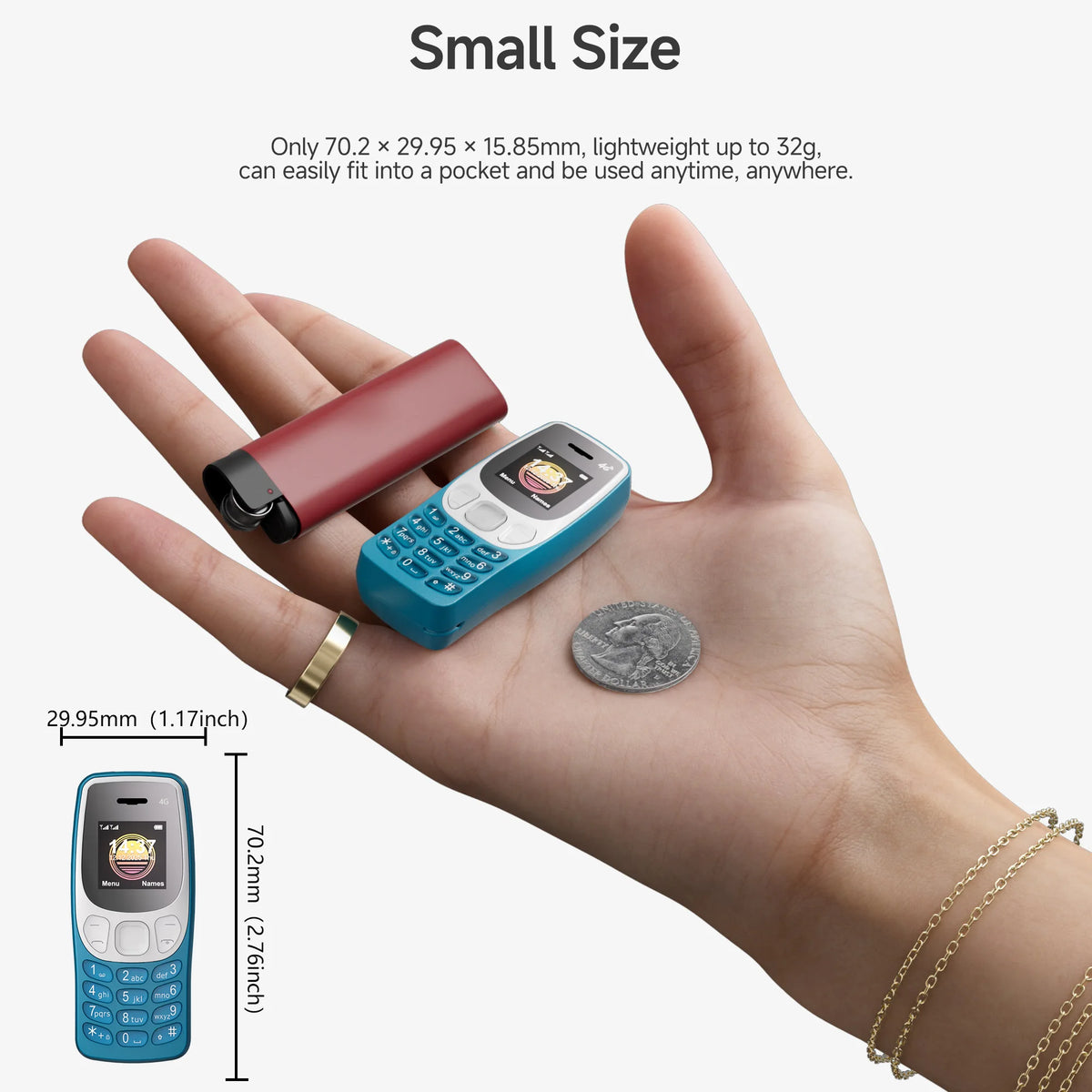 SERVO BM80 LTE 4G Mini Mobile Phone &ndash; Dual SIM Standby