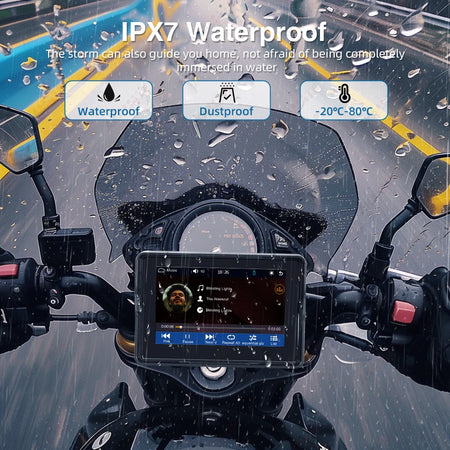 5inch Motorcycle Wireless CarPlay Monitor - Waterproof IPS