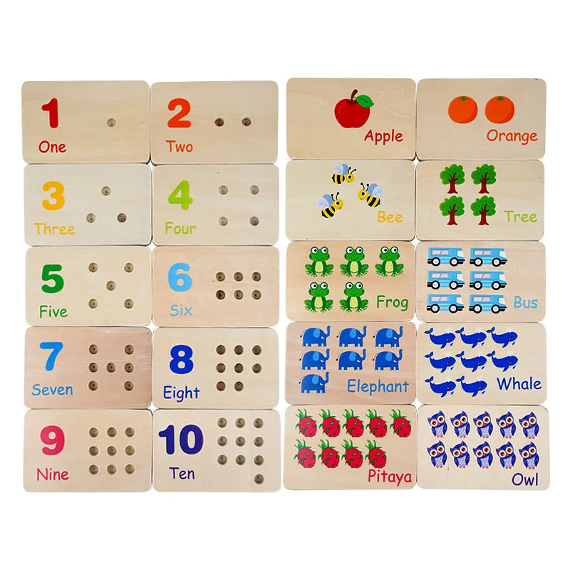 Wooden Color Cognition Board &ndash; Boosts Number Learning