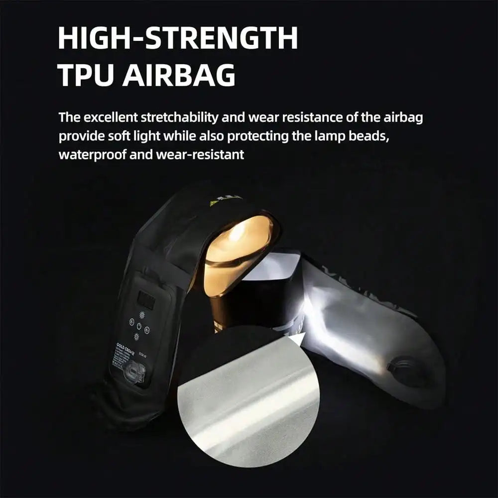 CrownQu Portable Inflatable Fill Light &ndash; Adjustable Bi-Color Lighting for Photography