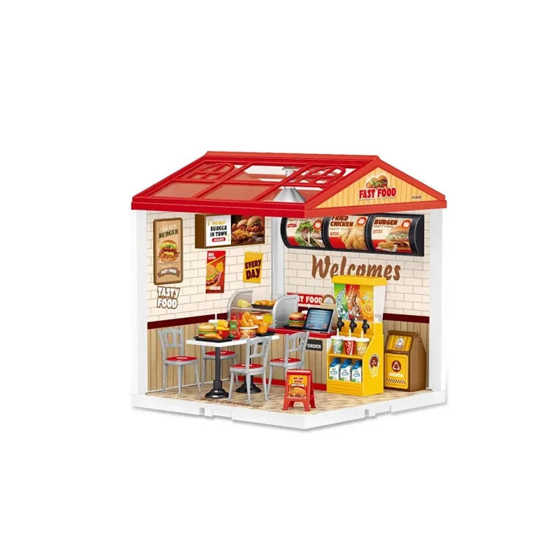 Miniature Doll House DIY Kit &ndash; Creative Room Decor And Fun Restaurant
