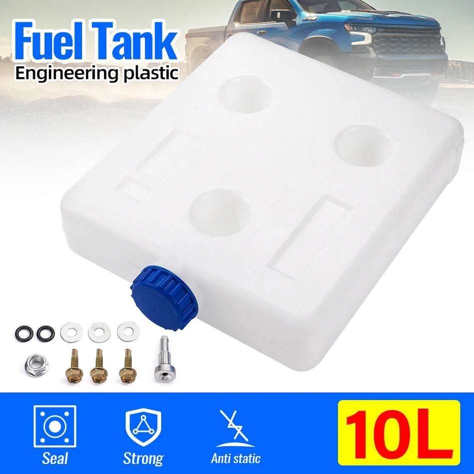 Réservoir de carburant Hulit 10L pour moteurs diesel et à essence, étanche, durable