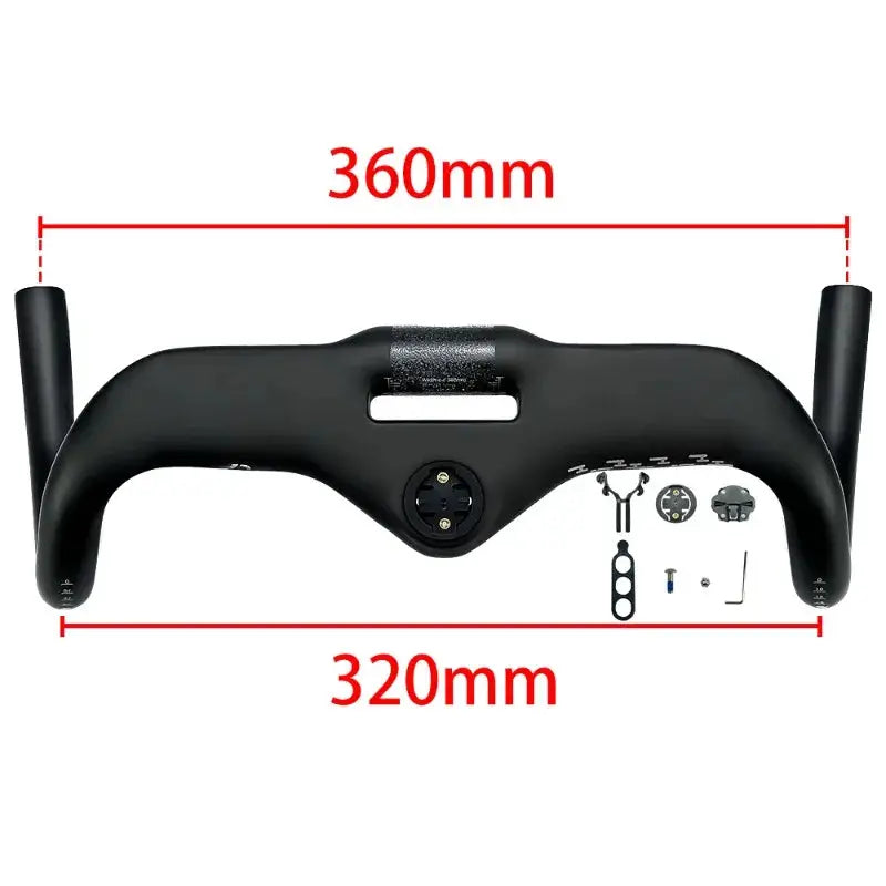 BALUGOE All Carbon Road Bicycle Handle All Internal Cables Bike Handle Bar SGS Professional Competition Level Bicycle Handlebar by InterCyprus Trading Ltd