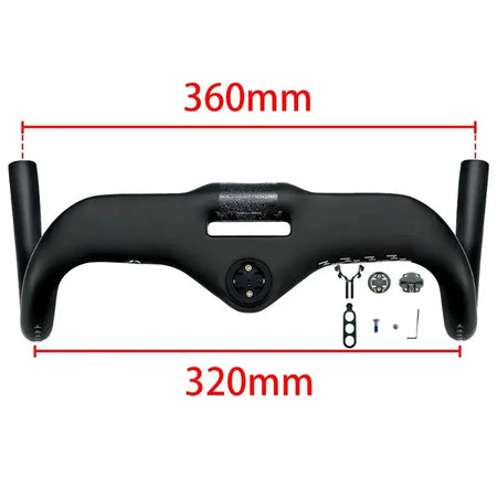 BALUGOE All Carbon Road Bicycle Handle All Internal Cables Bike Handle Bar SGS Professional Competition Level Bicycle Handlebar by InterCyprus Trading Ltd