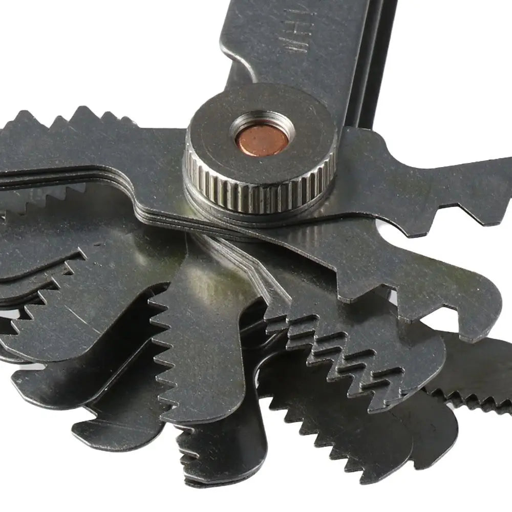 Stainless Steel Screw Thread Pitch Gauge Metric &amp; Imperial 52Pcs Measuring Tool 55 Degree &amp; 60 Degree Thread Measuring Gage
