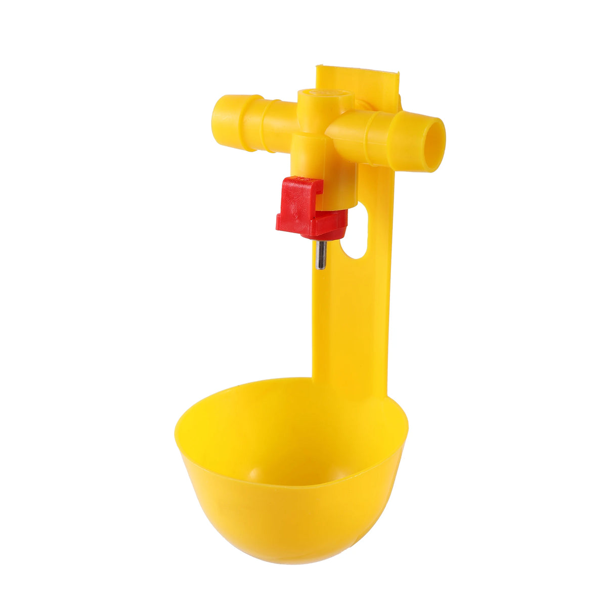 Hanging Automatic Chicken Water Nipple Drinker - Leak Free Yellow