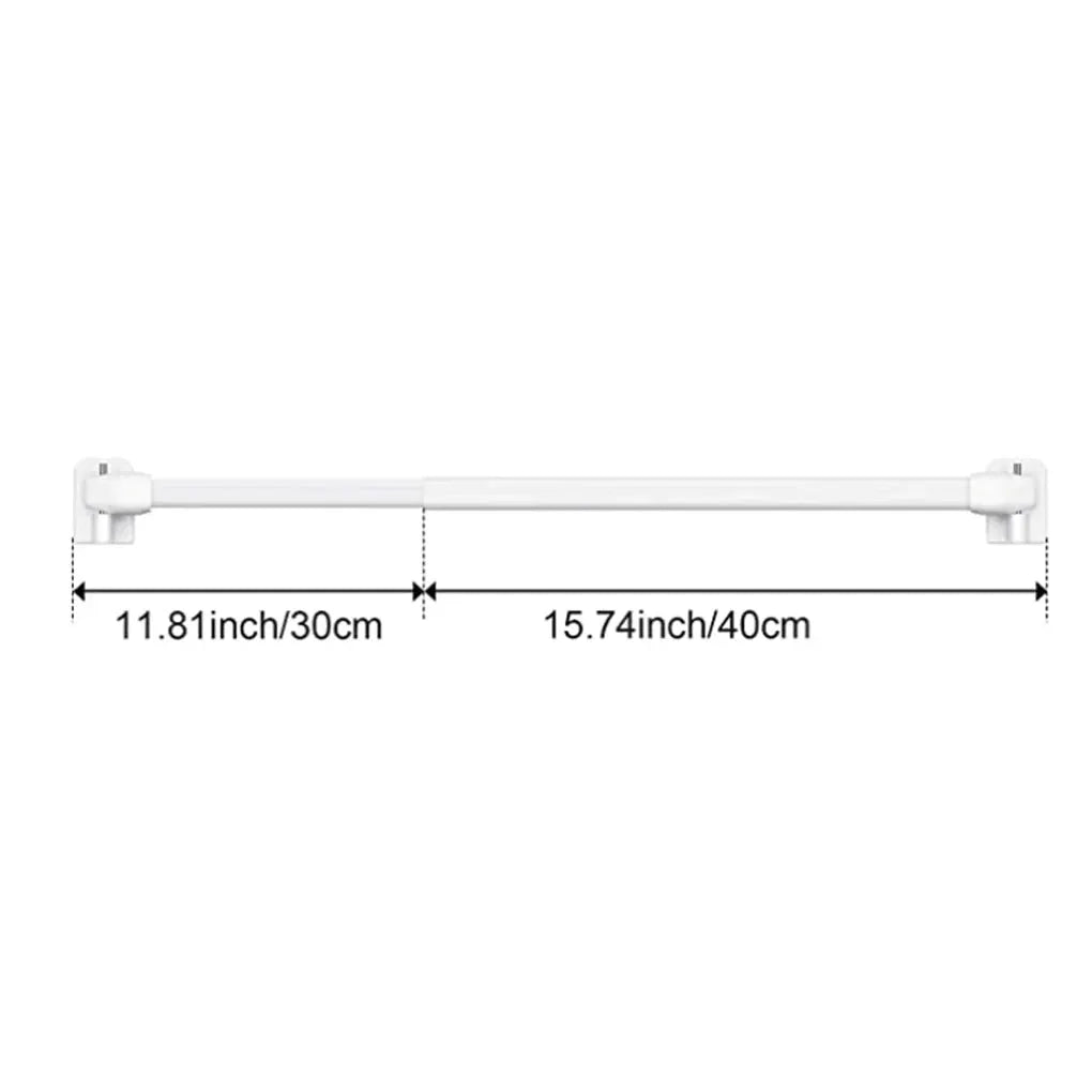 2/4PCS Adjustable Curtain Rod Extendable Bathroom Bar Shower Telescopic Poles Without Drilling Hanger Rods for Kitchen Home Hote by InterCyprus Trading Ltd