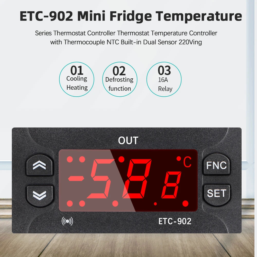 ETC-902 Temperature Controller &ndash; High Precision NTC Sensor