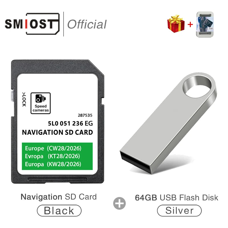 32GB SD Card For Skoda Superb Fabia Rapid 2026 &ndash; High Speed CHINA / for Skoda with USB