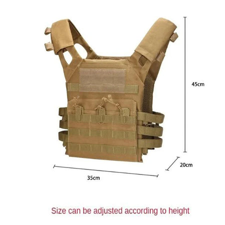 JPC Molle Plate Carrier Vest - Lightweight EVA Foam Board