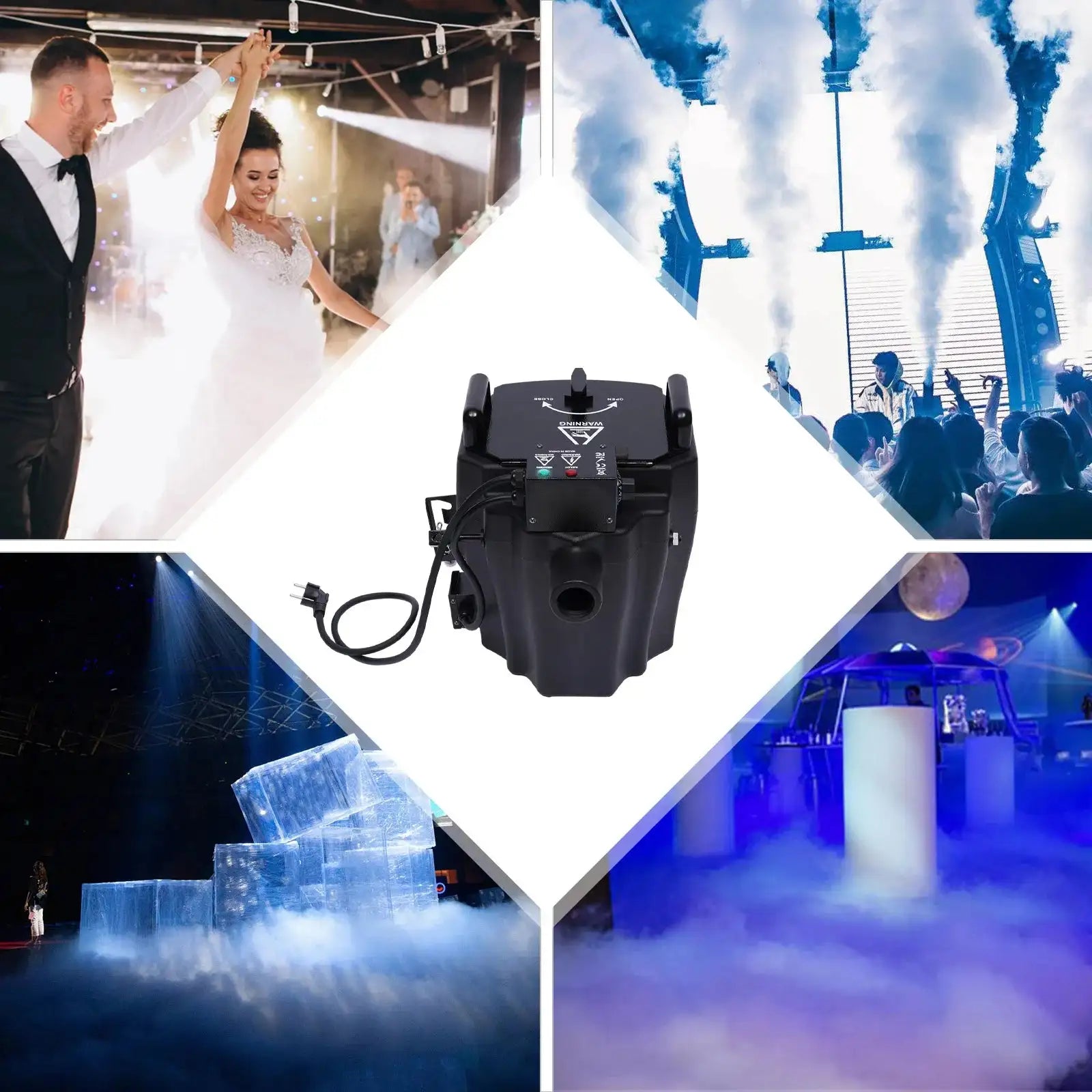 3500W Dry Ice Fog Machine &ndash; 150M Coverage for Events