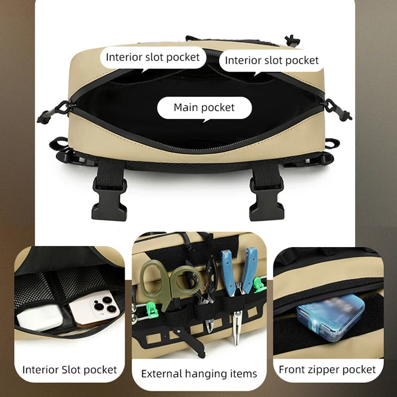 Outdoor Climbing Vest Bag Tactical Chest Rig &ndash; Laser Molle