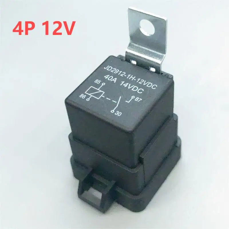 Car Auto Relay &ndash; Sealed Waterproof Design for 12V and 24V Systems 4P 12V