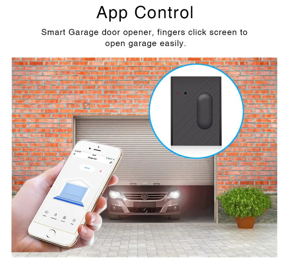 WiFi Garage Door Controller with Alexa &amp; Google Home Compatibility