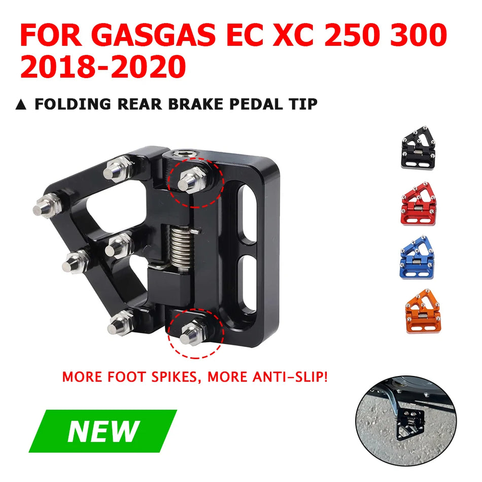 GasGas EC250 EC300 Folding Rear Brake Pedal Tip Plate Pad Lever Cap for 2018-2020