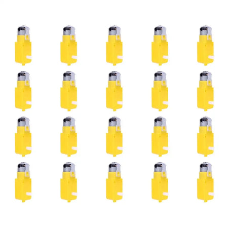 Dual Shaft Geared DC Motor 3-12V TT Gearmotor For RC Car 20PCS