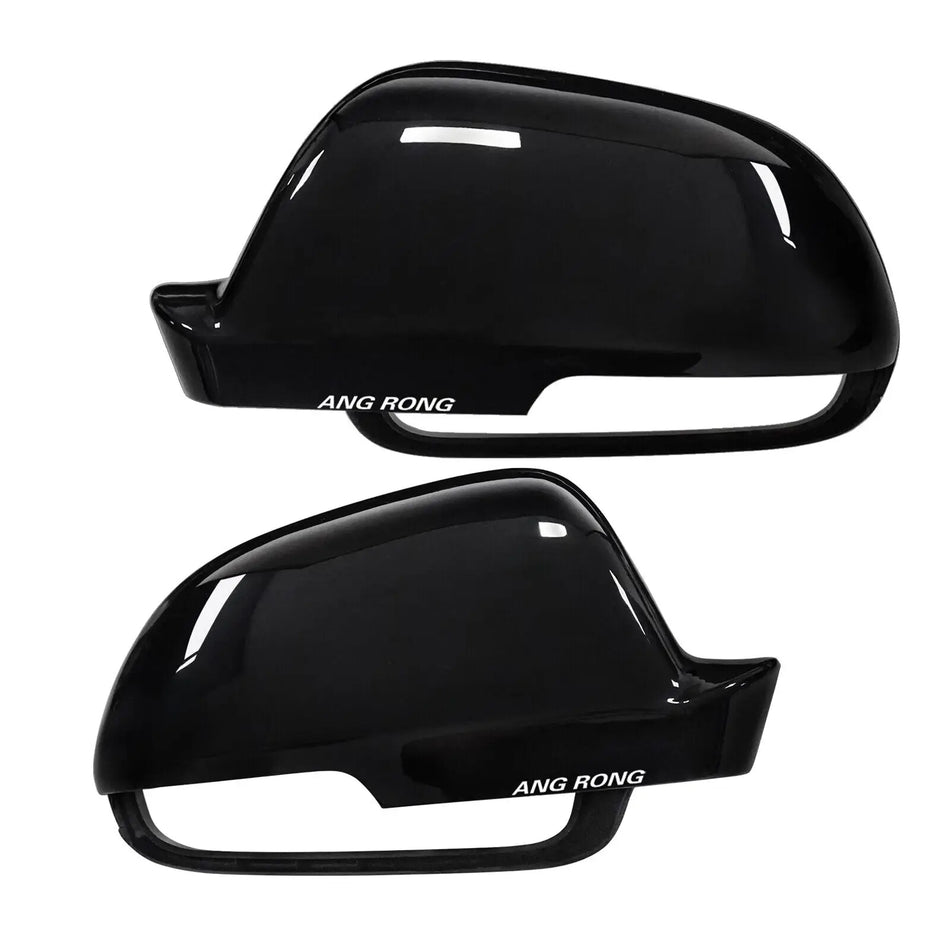 Spegelkåpor för Skoda Octavia Mk2 1Z 2009-2013 glansig svart ABS-plast direkt ersättning