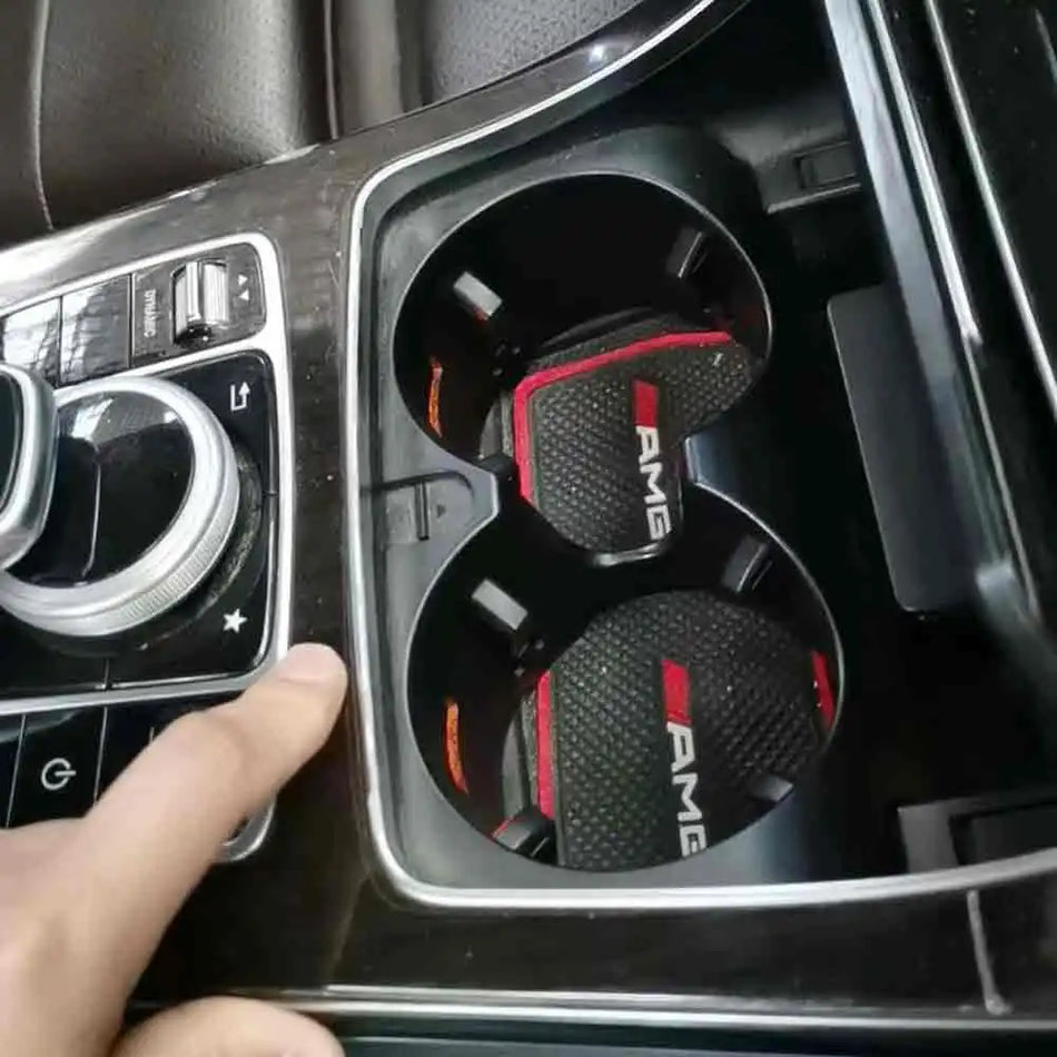 Fâșie de trim pentru suportul de cană din crom ABS pentru Mercedes-Benz C W205 GLC