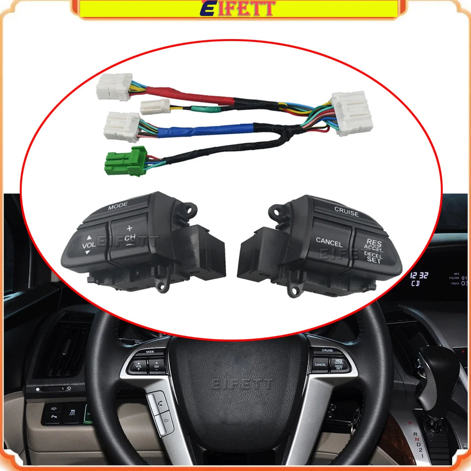 Interrupteur de contrôle de volant pour Honda Accord 2008-2013 Odyssey 2009-2013