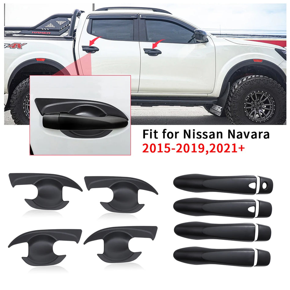 Nissan Navara Pokrov Ručke Vrata Mat Crni ABS za NP300
