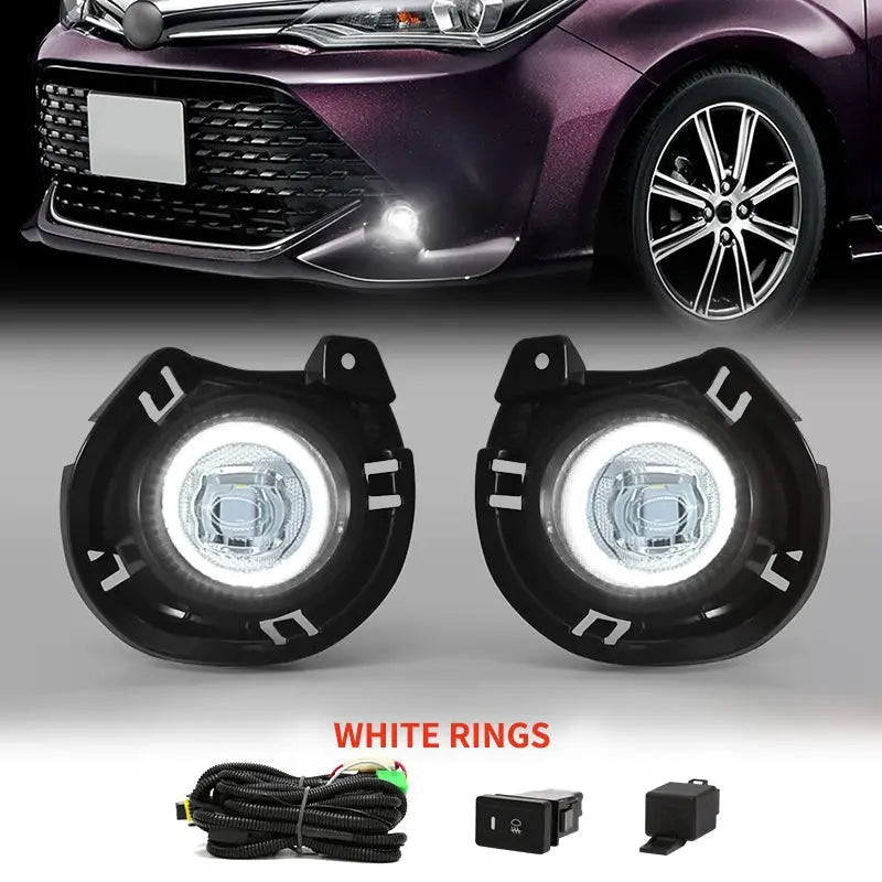 LED Fog Lamp For Toyota Corolla AXIO 2015~ON Daytime Running Lights DRL White Yellow by InterCyprus Trading Ltd