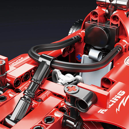 Toylinx Red F1 Rc Race Car Building Set 455 Pieces Kit