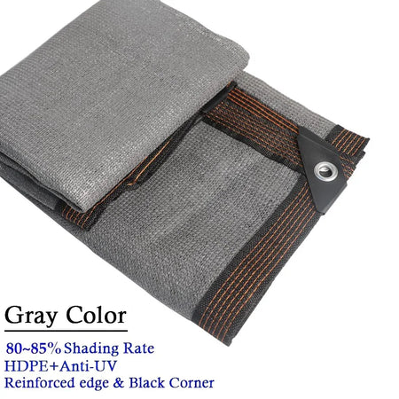 85% Anti-UV Grey HDPE Sun Shade Net for Outdoor Spaces and Plant Protection Grey / 2mx5m
