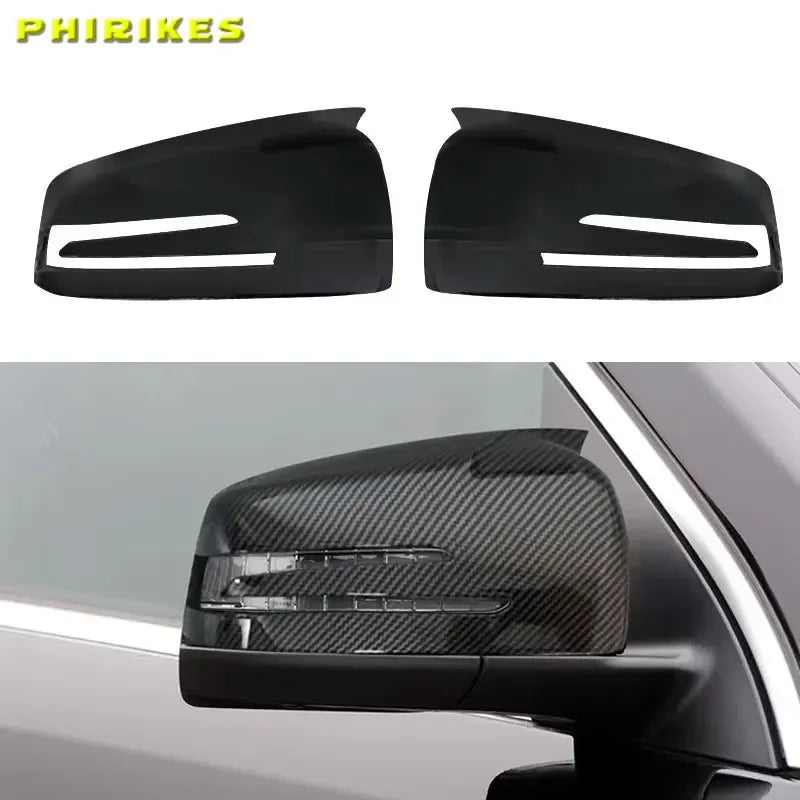 Mercedes Mirror Cover Caps Süsinikmust For W176 W246 W204