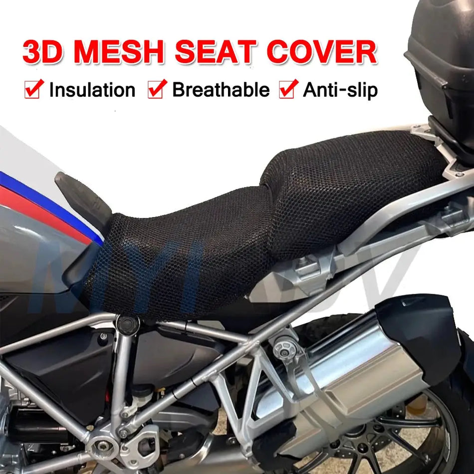 Motorcycle Cushion Seat Cover For BMW R1200 GSA R1200GS R 1200GS LC R1200 GS 2004-2018 2019 2020 Nylon Fabric Saddle Seat Cover by InterCyprus Trading Ltd