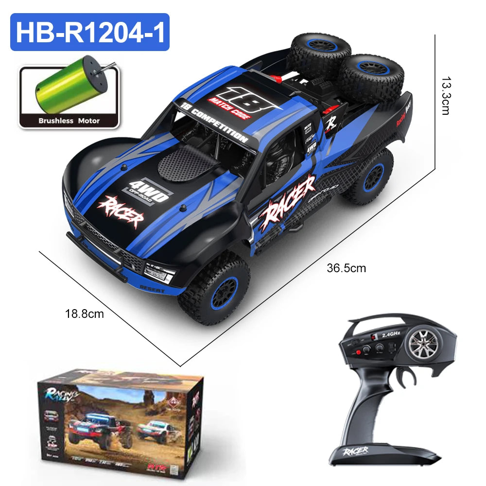 HB RC Car R1201 &ndash; Brushless 4WD High Speed 1/12 Scale R1204-1 Color Box