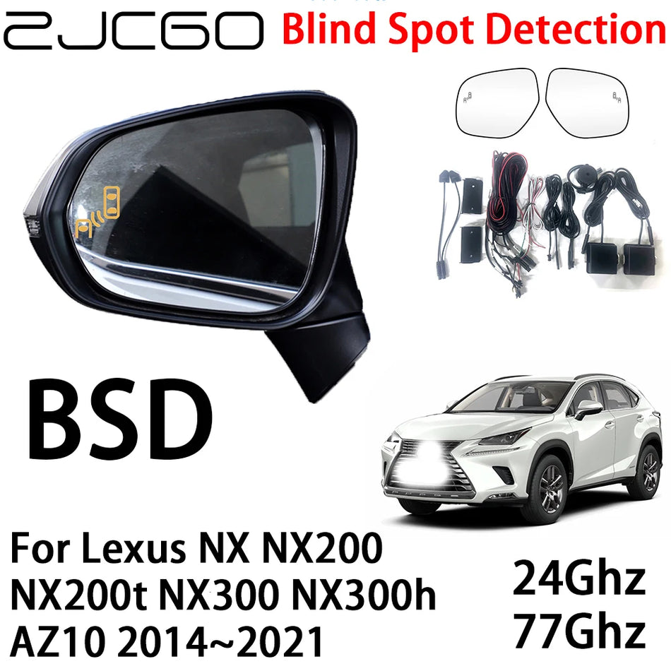 Radar Warning System for Lexus NX with Blind Spot Detection 2014–2021, Dual Rear Bumper mmWave Radars