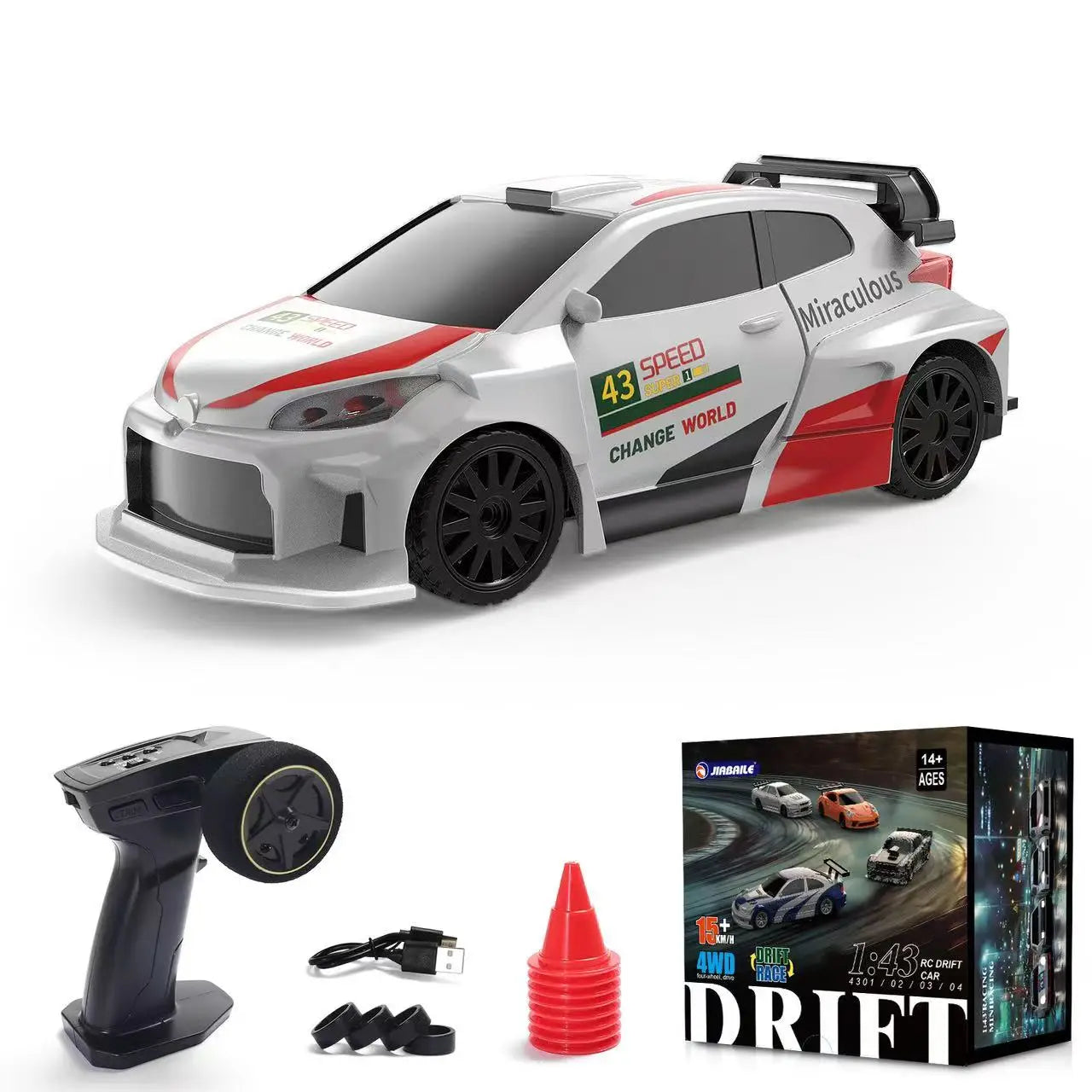 1/43 RC Car 2.4G Mini Remote Control Drift Car &ndash; High Speed 4308