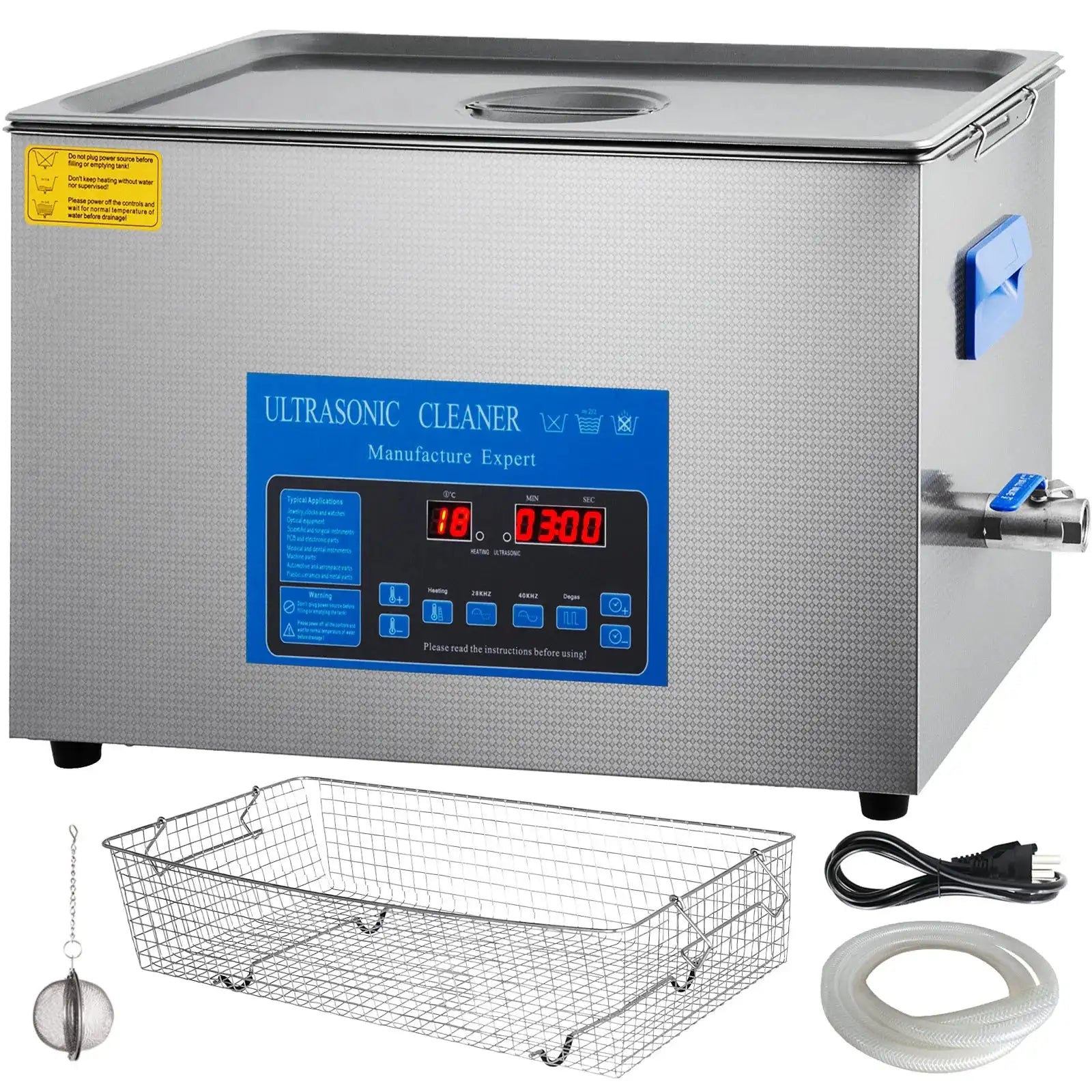 22 L Ultrasonic Cleaner Dual Frequency 28 40 KHz