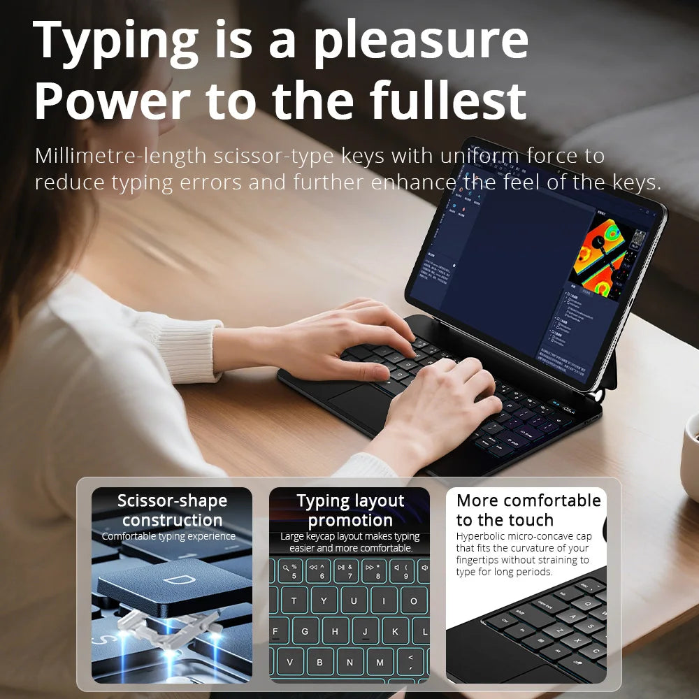 Magic Keyboard Case Galaxy Tab S9 Plus &ndash; Backlit Trackpad
