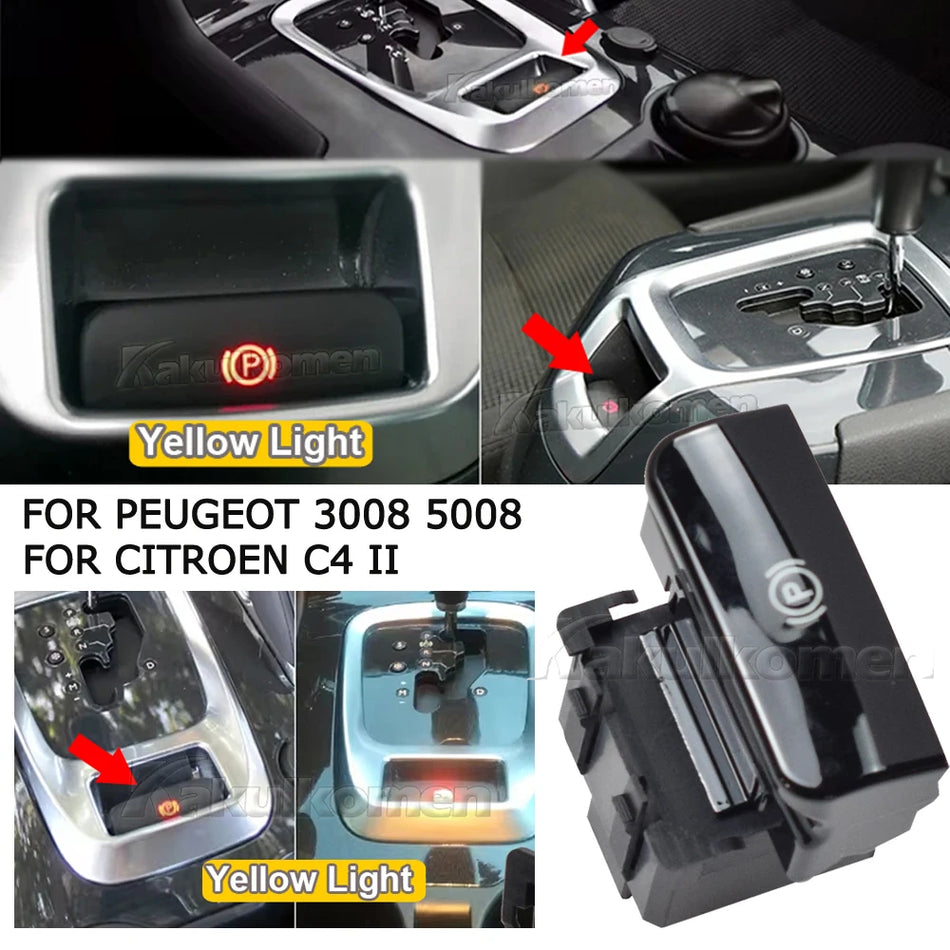 Ηλεκτρικός διακόπτης χειρόφρενου για Peugeot 3008, 5008 και Citroen C4 II Picasso, DS4