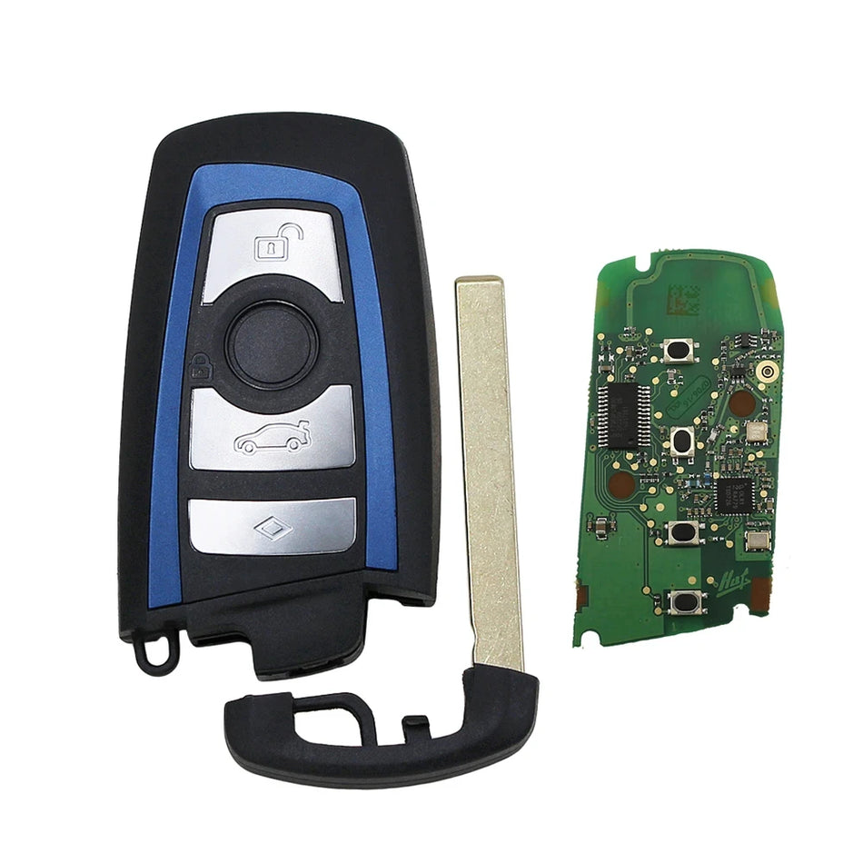 Zdalny pilot do klucza dla BMW X5 X6 CAS4 Plus FEM z nieciętym ostrzem zestaw zamienny 3/4 przyciskowy