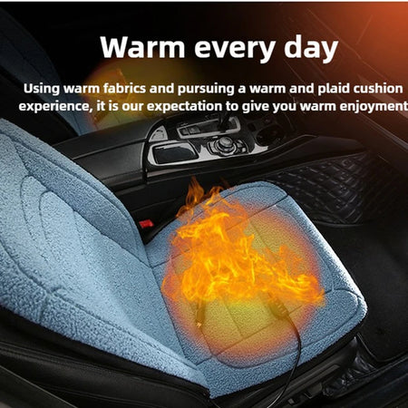 HELLOLEIBOO 12V Heated Car Seat Cover for Ultimate Winter Comfort