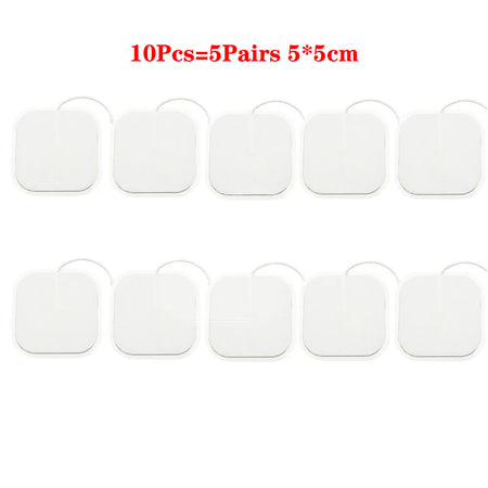 TENS EMS Electrode Pads &ndash; Self Adhesive Muscle Stimulator Deluxe 10PCs(5pairs)5x5cm