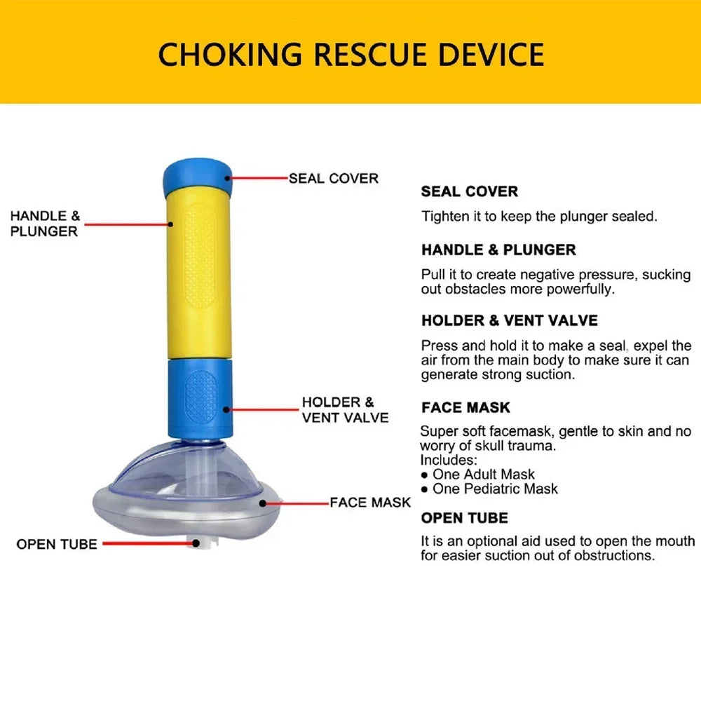 Anti Choking Rescue Mask Heimlich Device &ndash; Easy To Use
