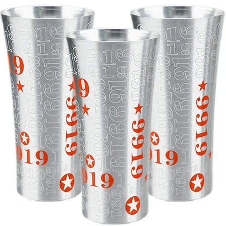 Color Changing Aluminum Beer Cup - Hammered Travel Mug B-3Pcs / 360ml