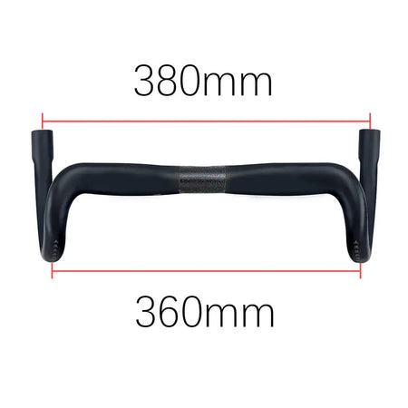 BALUGOE Carbon Fber Road Bike Handlebar Ultralight Semi Internal Cable Racing Competitive Bending Handle Riding Accessories by InterCyprus Trading Ltd