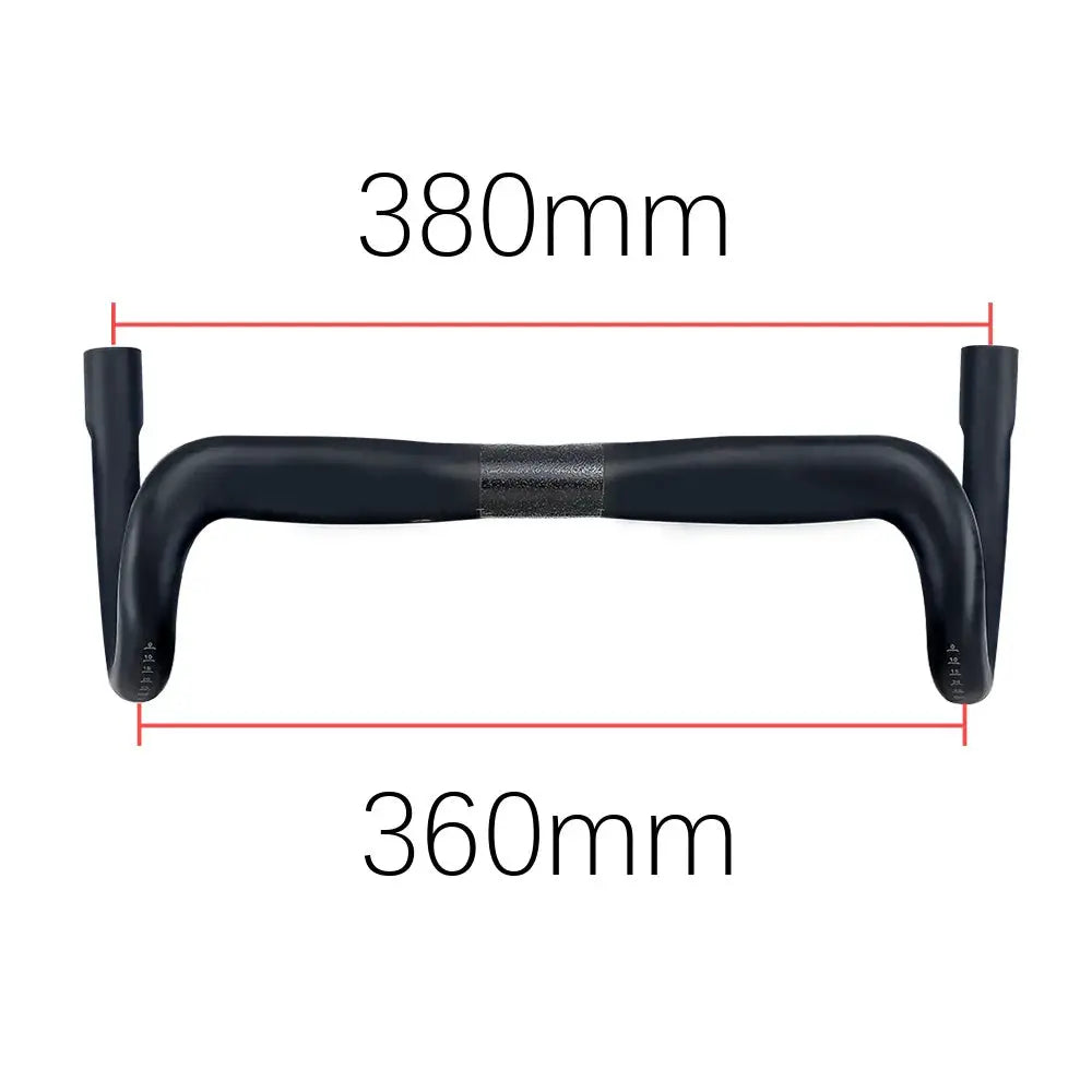 BALUGOE Road Bike Handlebar Ultralight Carbon Fber Semi Internal Cable Racing Competitive Bending Handle Riding Accessories by InterCyprus Trading Ltd