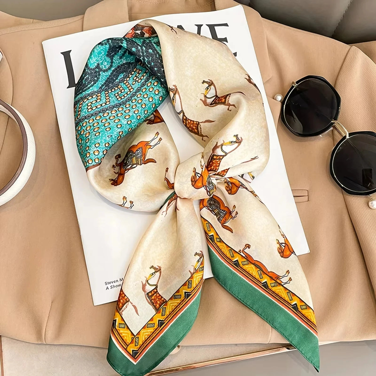 Luxury Silk Shawl Scarf &ndash; Elegant Versatile Fashion Wrap 6 / 70x70cm