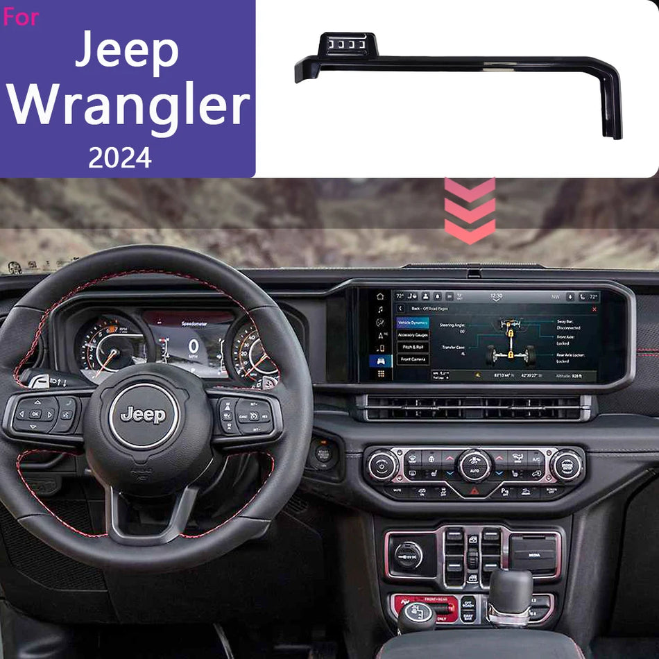 Jeep Wrangler JL 2024 Trådlös Laddning Telefonhållare 12 Tum